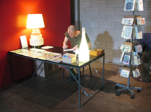 Steve hard at work.